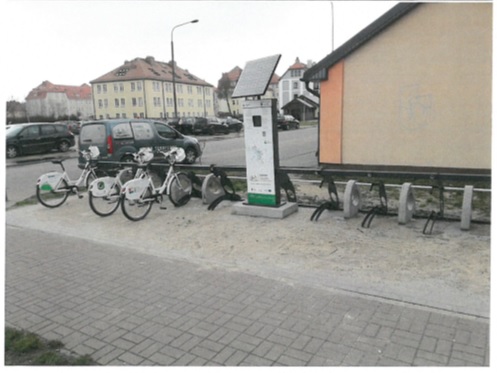 stacja rowerowa ul. Polna w Szczecinku