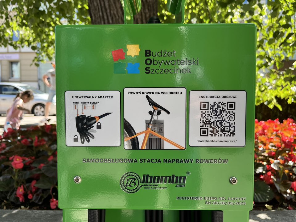 Zdjęcie do projektu Sprawny rower! - montaż samoobsługowych stacji naprawczych.