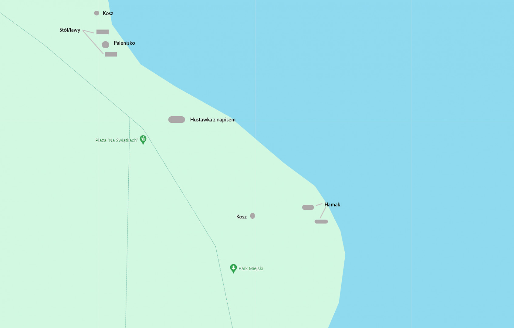 Zarys rozstawienia składowych części projektu